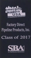 SBA Emerging Leaders Initiative Award for Chris Pasquali of Factory Direct Pipeline Products